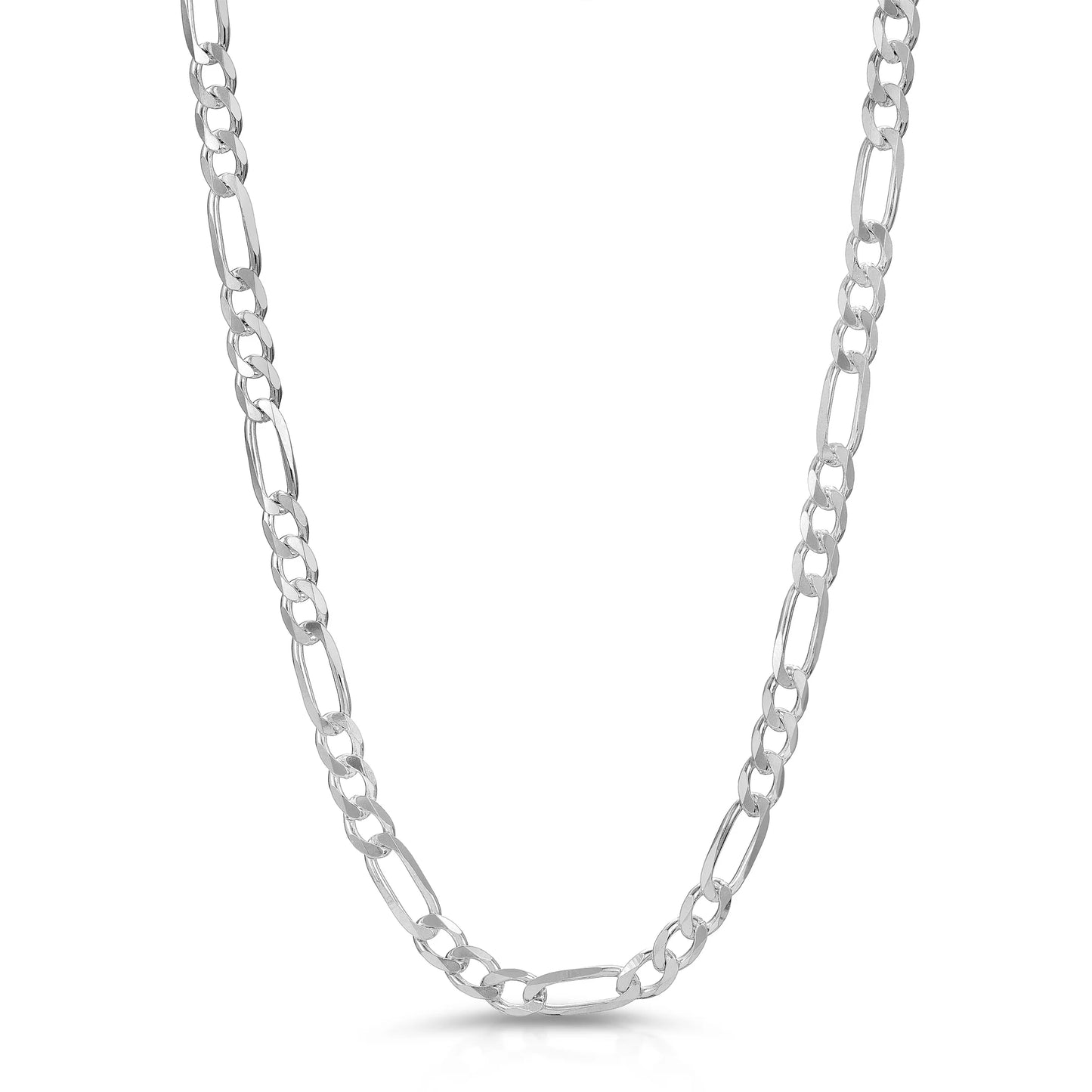 4mm Sterling Silver Figaro Chain